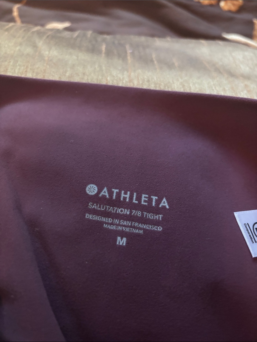 Athleta Eggplant Cropped High-Rise Leggings - Picture 4 of 9